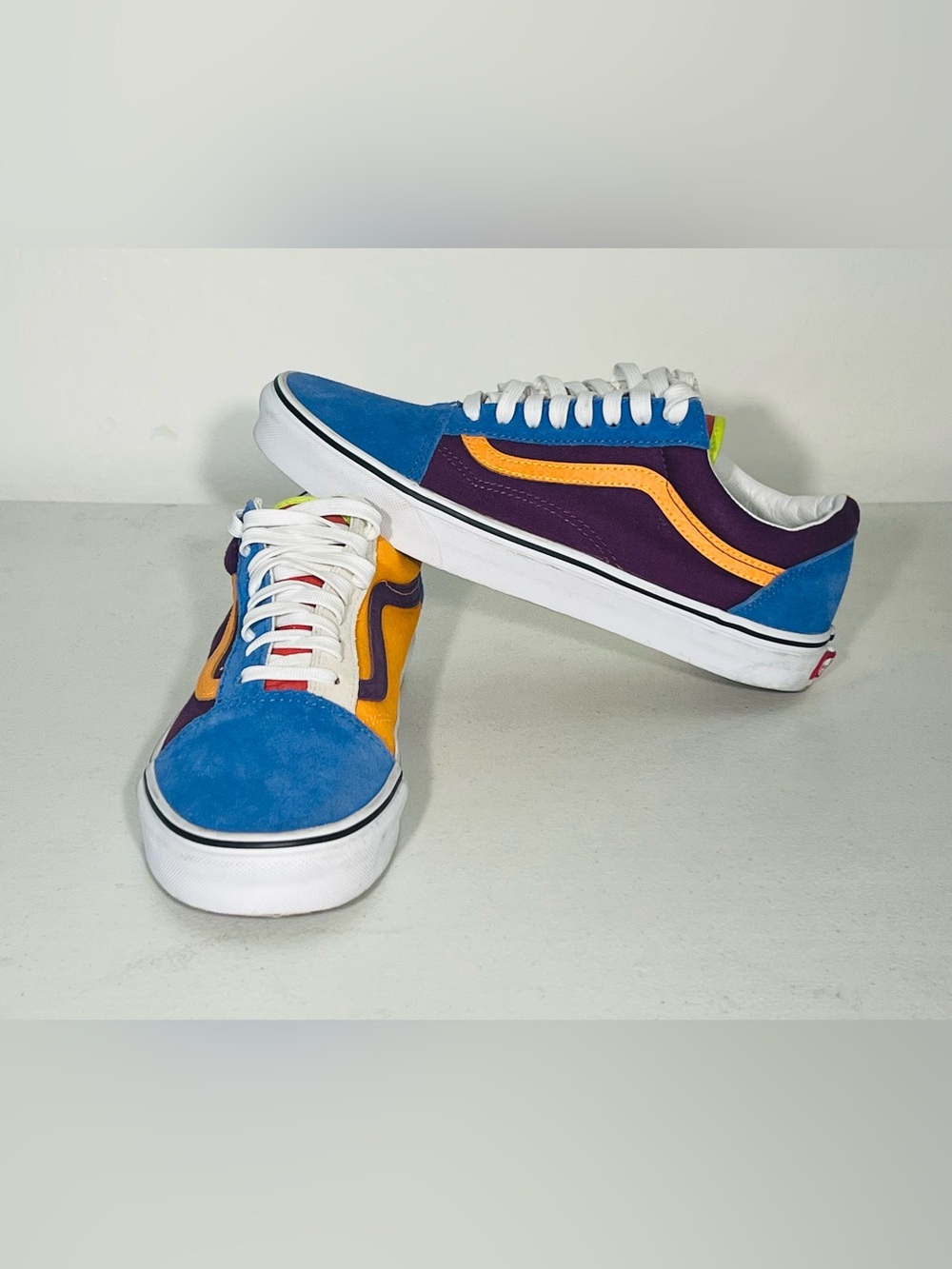 Vans Old Skool Mix & Match Colorblock Sneakers Men 9.5 Women 11 Multicolor